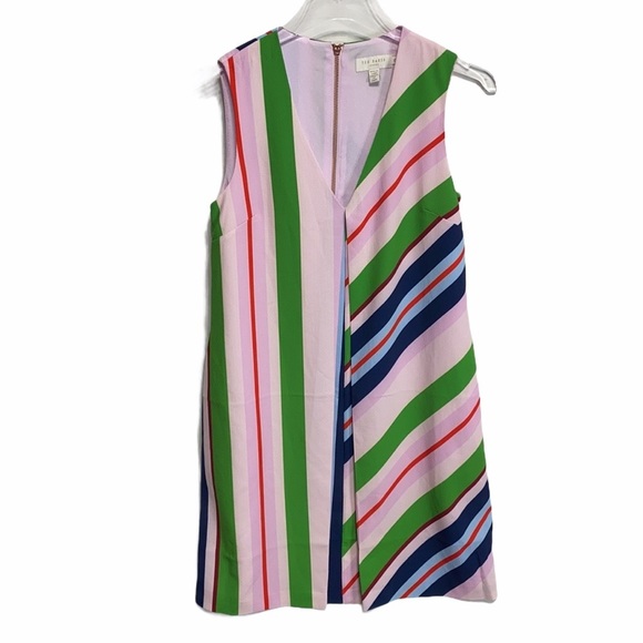 Ted Baker London Bay Of Honor Striped Tunic Dress Size 2 - Picture 2 of 9